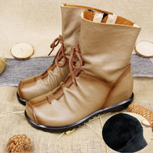 Load image into Gallery viewer, Vintage Style Leather Boots