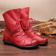 Load image into Gallery viewer, Vintage Style Leather Boots