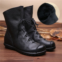 Load image into Gallery viewer, Vintage Style Leather Boots