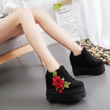 Load image into Gallery viewer, Flower Sneaker Wedges
